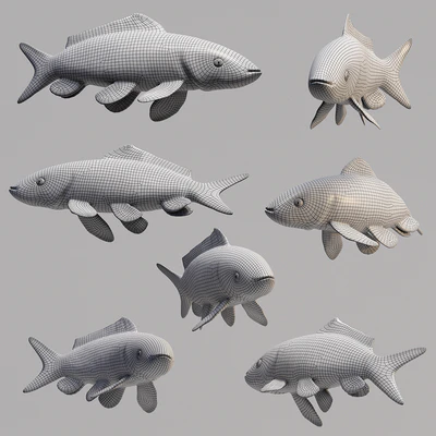 Koi Fish for Ponds and Lakes (Med-Poly) — Ver 3