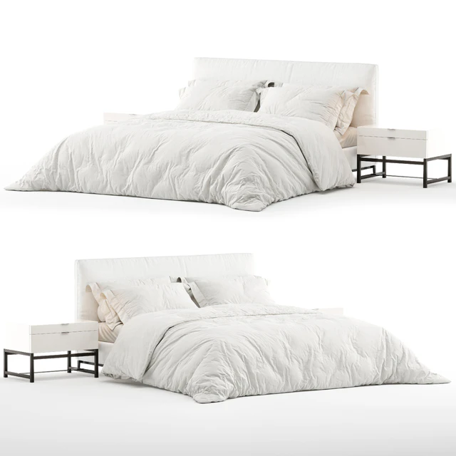Bed Minotti Andersen (White) — Descargar