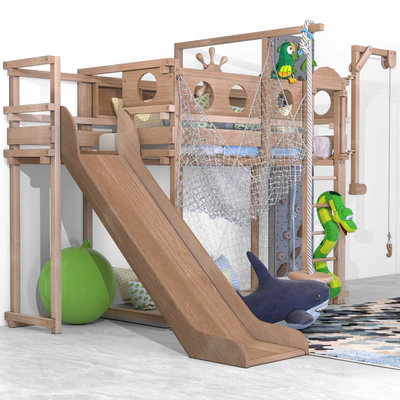 Loft bed "Woodland" — Ver 3