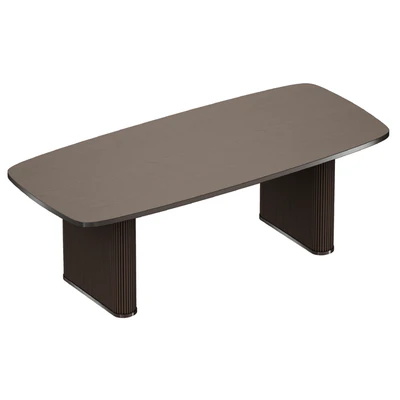 Walton Ribbed Leg Dining Table (Crate and Barrel) — Ver 3