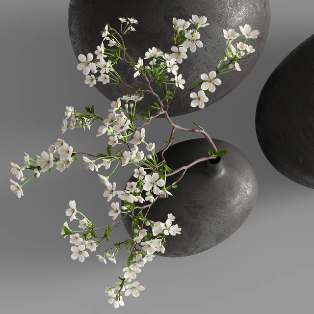 Cherry blossom branches in “Submarine” vases from 101cph — Descargar