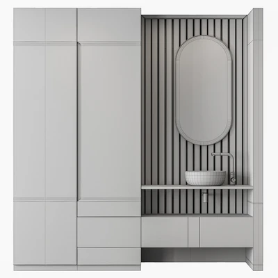 Bathroom Set Stone Wall - Set 60 — Вид 3