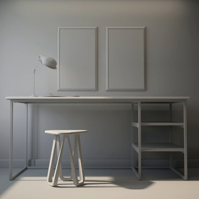 The desk metal & wood — Скачать