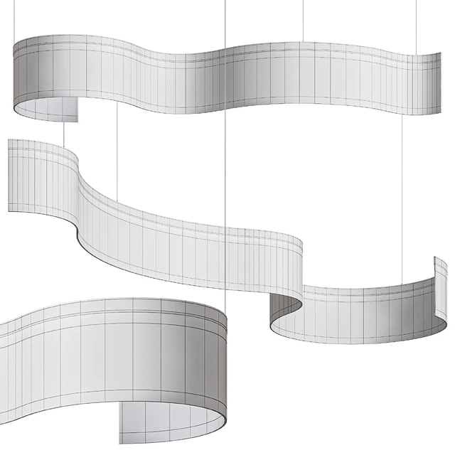 DANELIUS LONG Chandelier Lamp By Lampatron — Скачать