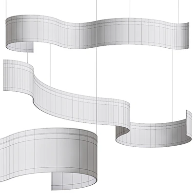 DANELIUS LONG Chandelier Lamp By Lampatron — Вид 3