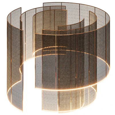 Decorative ceiling with lighting 002 — View 2