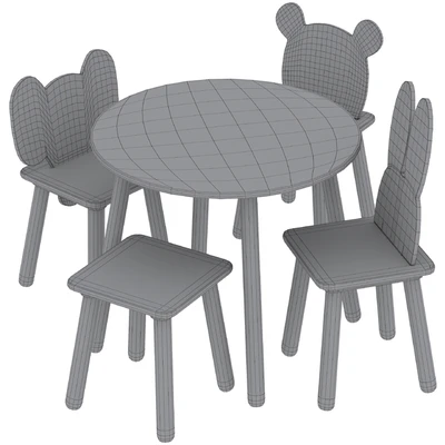 Table and Animal Kids Chair by jabadabado — Вид 2