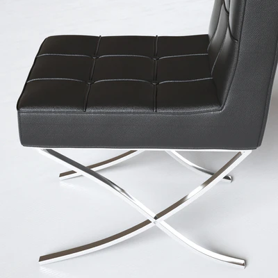 Milania Black Leather Dining Chairs — Ver 2