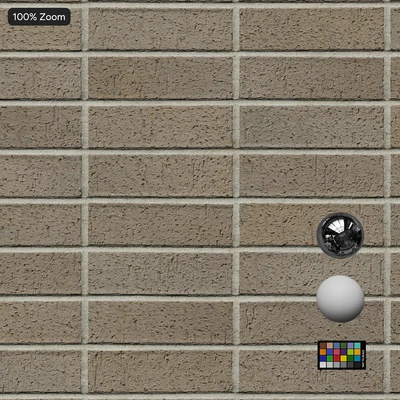 dragfaced stack bond brick wall texture gray — View 3