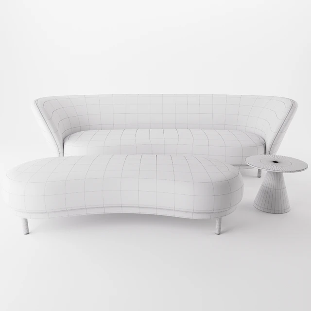 Dandy Sofa/Ottoman by Massproductions — Скачать