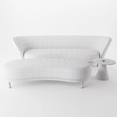 Dandy Sofa/Ottoman by Massproductions — Вид 2