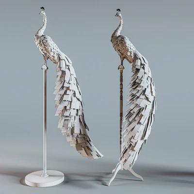 Artificial White Peacock 01. — Вид 4