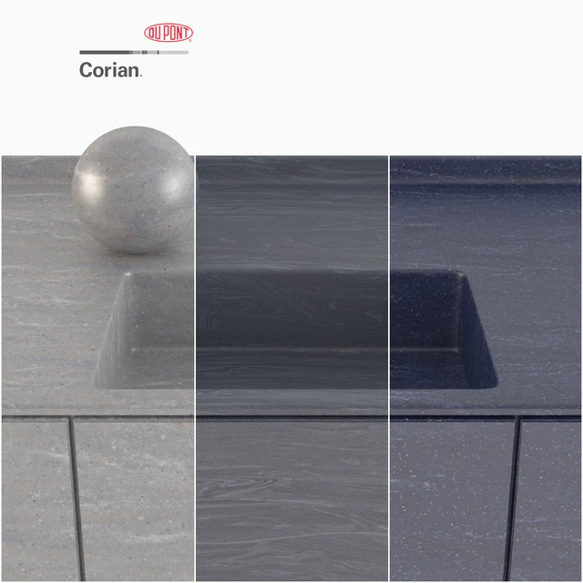 Dupont Corian Kitchen Countertops Blue 2 — Descargar