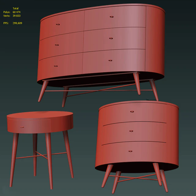 Комод и тумба  Acorn, Penelope. Dresser, bedside table by West Elm — Скачать
