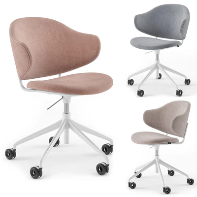 Holly upholstered home office chair - Calligaris — Вид 2