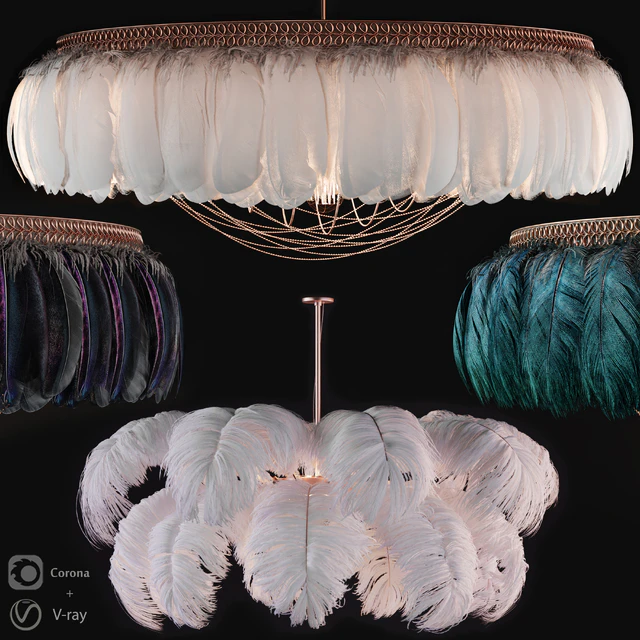 Feather Modern Chandeliers — Скачать