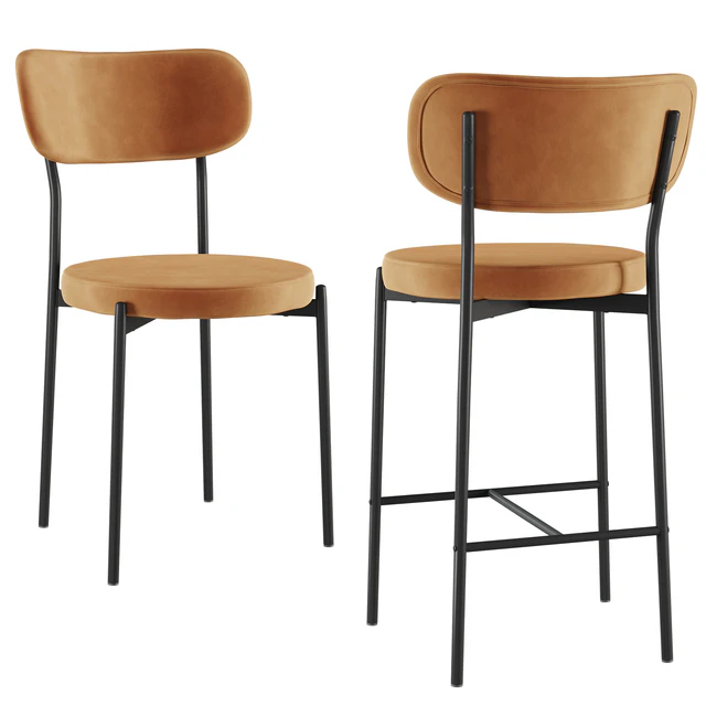 Chair&Bar stool Barbara black legs SG — Descargar