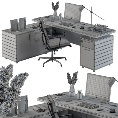 Office Furniture - Manager Set 06 — Ver 3