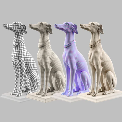 Roberto Giovannini Grey Hound LowPoly — Вид 2