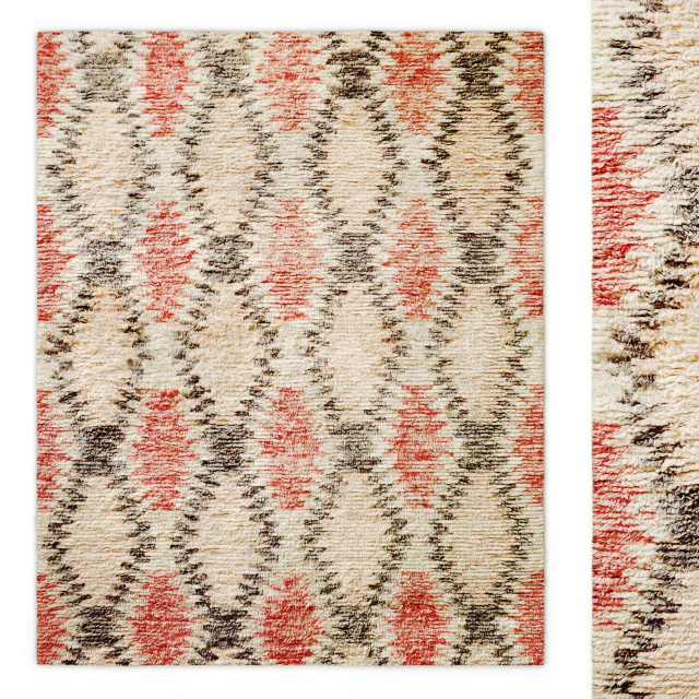 Aztec Handwoven Wool Shag Rug RH — Скачать