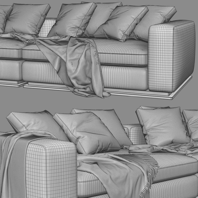 Minotti Leonard 2 Seats Sofa — Скачать