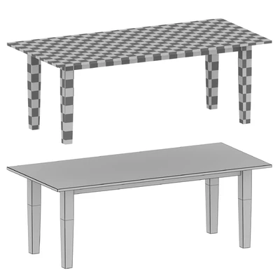 Basque Gray Wash Dining Tables (Crate and Barrel) — Ver 3