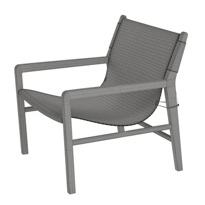 Leather Lounge 1 in Whiskey Armchair — Ver 2