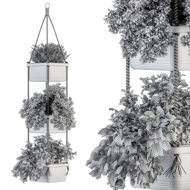 Hanging pot with Rope - indoor Plants 164 — Descargar
