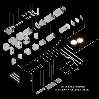 Industrial ceiling, Ducting, Lighting, CAC, CCTV — Ver 4