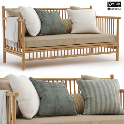 Exotan Bamboo Loungeset-garden bench-01 — Вид 1