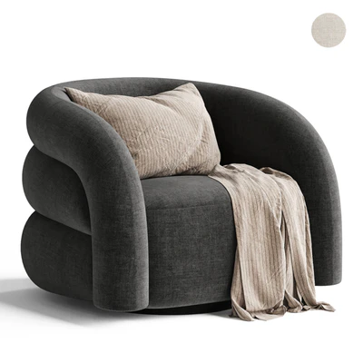 Swivel armchair Novelle Off White — Вид 4