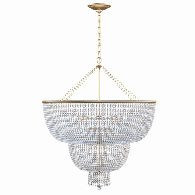 Jacqueline Two-Tier Chandelier in Hand-Rubbed An — Скачать