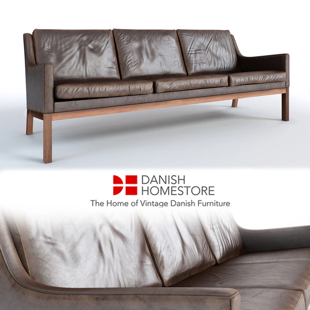 Rare Stylish 1960s Three-Seat Sofa Designed by Kai Lyngfeldt-Larsen — Descargar
