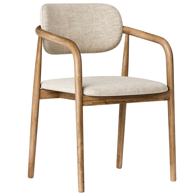Natural Beige Dining Chair — Descargar