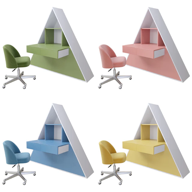Childrens table and chair 05 — Descargar