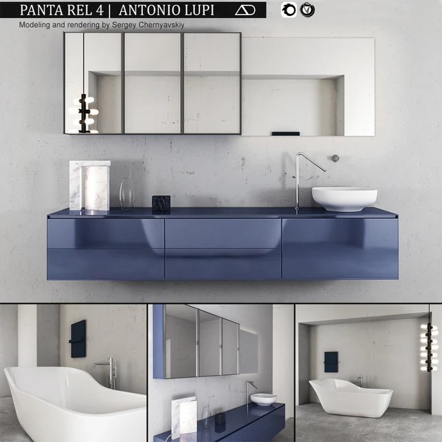 Bathroom furniture set Panta Rel 4 — Descargar