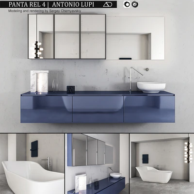 Bathroom furniture set Panta Rel 4 — Ver 1