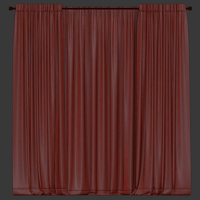 Curtains with tulle in two colors — Descargar