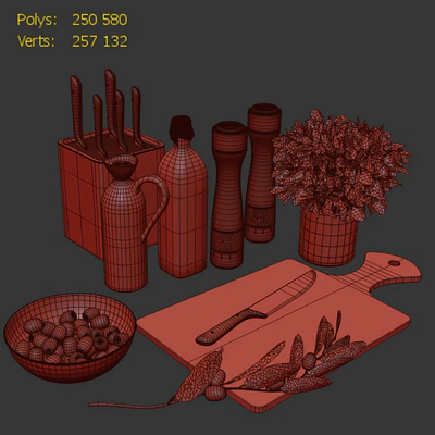 Decorative set for the kitchen — View 2