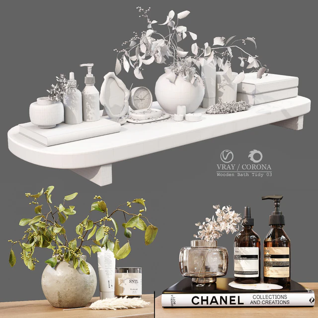 Wooden Bath Tidy 03 — Descargar