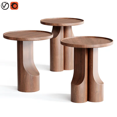 Stigido Solid Walnut Side Table — Вид 1