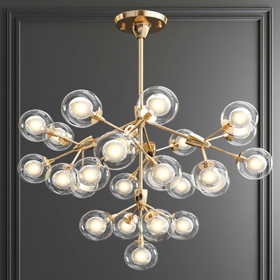 LED Clear Crystal Ball Chandelier — Descargar