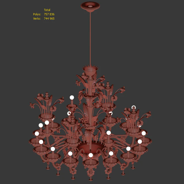 Chandelier Villa Luxury Murano — Descargar