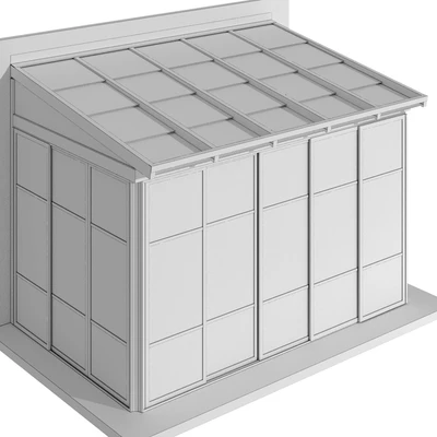 Metal glazed veranda terrace — Ver 4