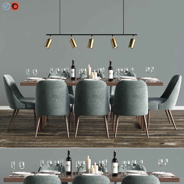 Modern Dinning Set 6 — Descargar