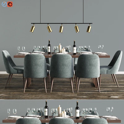 Modern Dinning Set 6 — Ver 1