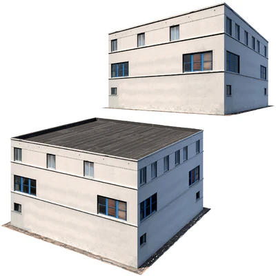 Low poly building 8K texture — Ver 2