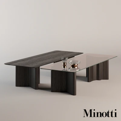 MINOTTI Chair "Fil Noir dinning" + Table "Luo dinning" — Вид 2