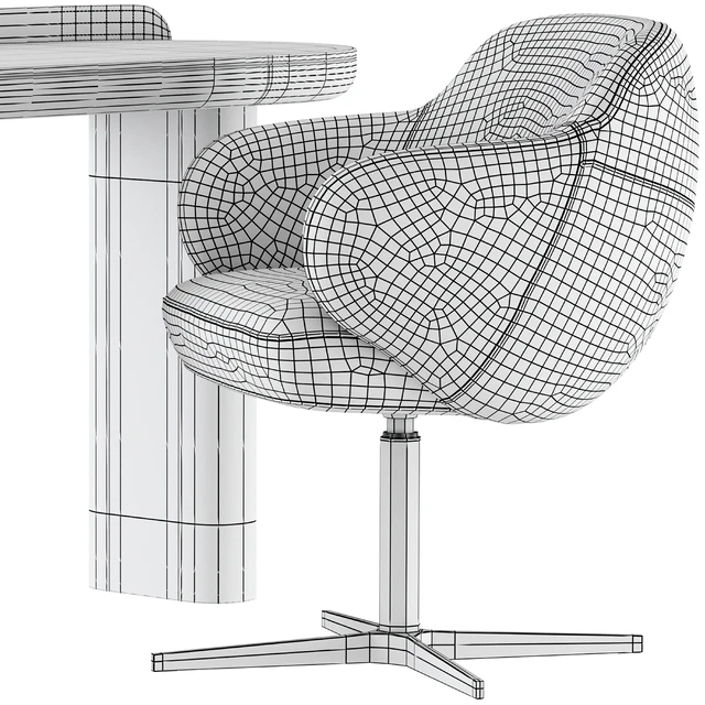 Writing desk Miniforms Jumbo and chair Cattelan Italia Bombe X — Скачать