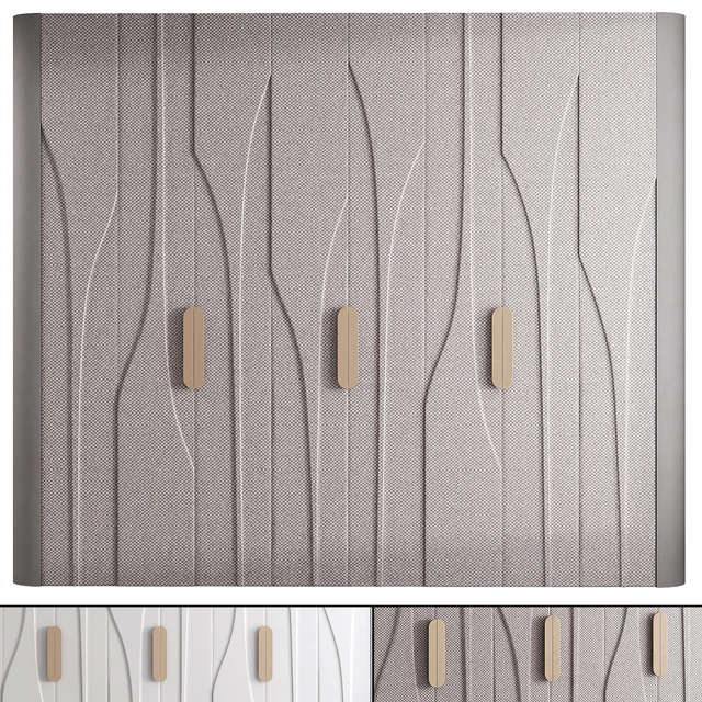 Wardrobe with abstract panel in 2 OPTIONS — Descargar
